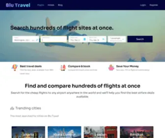 Blutravell.com(Cheap Flights) Screenshot