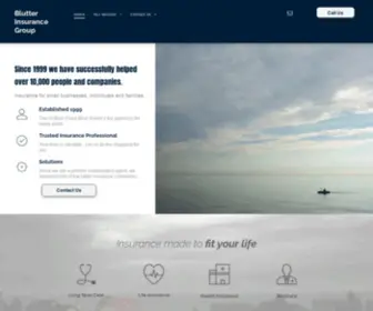 Blutterinsurancegroupllc.com(Health Insurance) Screenshot
