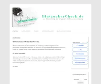 Blutzuckercheck.de(Startseite) Screenshot