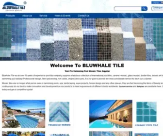 Bluwhaletile.com(Mosaic Tiles for Swimming Pool) Screenshot