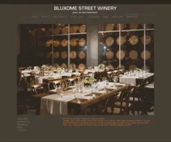 Bluxomewinery.com(Bluxome Street Winery) Screenshot