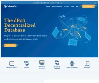 Bluzelle.com(The Database for Serverless and Decentralized Applications) Screenshot
