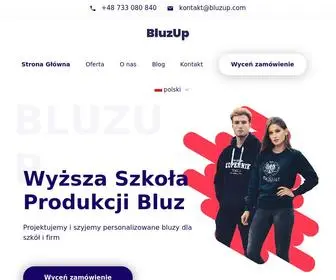 Bluzup.com(Bluzy Dla Szkół i Firm) Screenshot