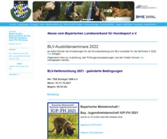 BLV-Hundesport.de(This website) Screenshot