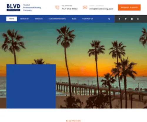 BLVdmoving.com(Professional Moving Company) Screenshot