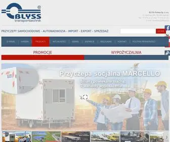 BLYSS.pl(Producent przyczep samochodowych) Screenshot