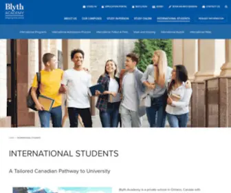 BLYthacademyGlobal.ca(Blyth Academy) Screenshot