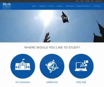 BLYtheducation.com(Blyth Academy) Screenshot