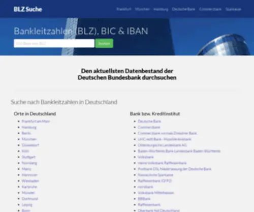 BLZ-Suche.org((BLZ)) Screenshot