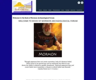 Bmaf.org(Book of Mormon Archaeological Forum) Screenshot