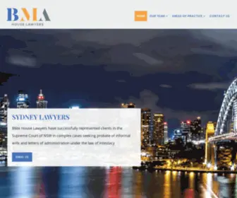 Bmahouselawyers.com.au(Experienced Sydney Lawyers) Screenshot