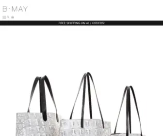 Bmaybags.com(B.MAY) Screenshot