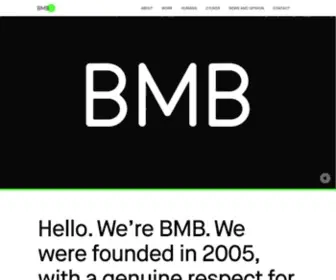 Bmbagency.com(BMB is a communications and strategy company) Screenshot