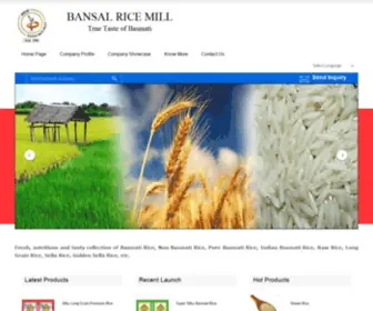 Bmbasmati.com(Pure Basmati Rice) Screenshot