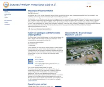 BMC-Braunschweig.de(Braunschweiger Motorboot Club e.V) Screenshot