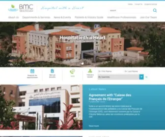 BMC.com.lb(Hospital with a Heart) Screenshot