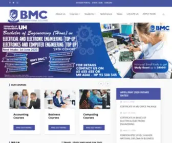 BMC.edu.sg(Study in Singapore) Screenshot