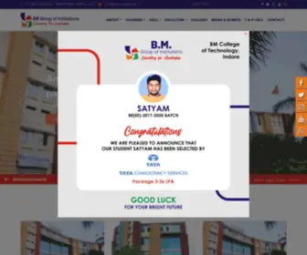 Bmcollege.ac.in(BM Group of Institutions) Screenshot