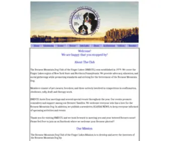 BMDCFL.com(Bernese Mountain Dog Club Home) Screenshot