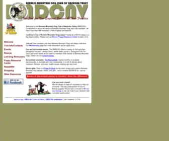 BMDCNV.org(The Bernese Mountain Dog Club of Nashoba Valley's membership) Screenshot