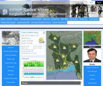 BMD.gov.bd(Bangladesh Meteorological Department) Screenshot