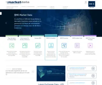 Bmemarketdata.es(BME Market Data) Screenshot