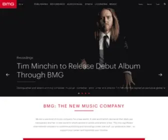 BMG.com(The New Music Company) Screenshot
