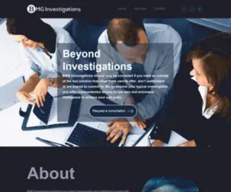 Bmginvestigations.com(BMG Investigations) Screenshot