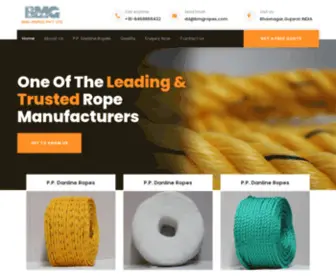 BMgropes.com(BMG Ropes Pvt) Screenshot