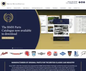 BMH-LTD.com(Original Parts For British Classic Cars) Screenshot