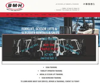 BMhcorporation.com(Forklift Equipment and Rental Service) Screenshot