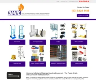 Bmhe.com.au(From trolleys to packaging materials) Screenshot