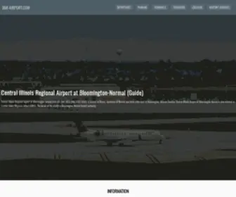 Bmi-Airport.com(Central Illinois Regional Airport at Bloomington) Screenshot