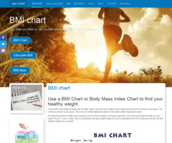 Bmi-Chart.info(Use a BMI Chart or Body Mass Index Chart to find your healthy weight) Screenshot