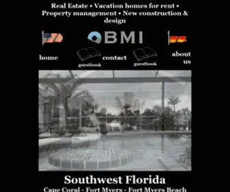 Bmi-Homes.com(BMI-Homes, Cape Coral, Florida, Vacation Rentals, Property Management, Real Estate, New construction) Screenshot