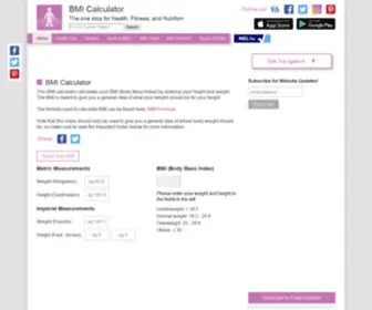 Bmicalculator.cc(BMI Calculator) Screenshot