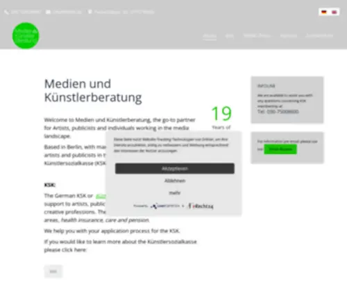BMKB.de(Künstlersozialkasse) Screenshot