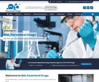 BMLdrugs.com(BML Parenteral Drugs) Screenshot