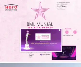 BMlmunjalawards.com(BML MUNJAL AWARDS) Screenshot