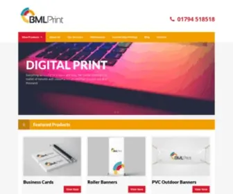 BMLprint.co.uk(Digital Printers) Screenshot