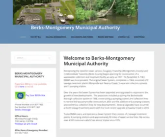 Bmmasewer.org(Berks-Montgomery Municipal Authority) Screenshot