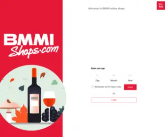 Bmmishops.com(Wines and spirits with free home delivery in Bahrain) Screenshot