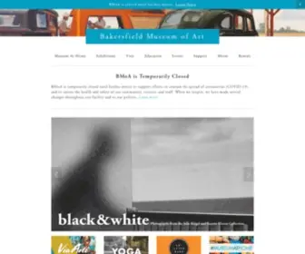 Bmoa.org(Bakersfield Museum of Art) Screenshot