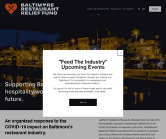 Bmorerestaurantrelief.org(The Baltimore Restaurant Relief Fund) Screenshot