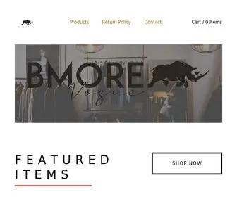 Bmorevogue.com(The Bmore Vogue apparel) Screenshot