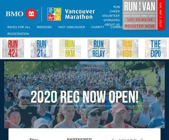 Bmovanmarathon.ca(BMO Vancouver Marathon and Half Marathon) Screenshot