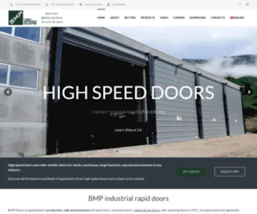 Bmpeurope.eu(High Speed Doors) Screenshot