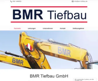 BMR-Tiefbau.de(Startseite BMR Tiefbau GmbH) Screenshot
