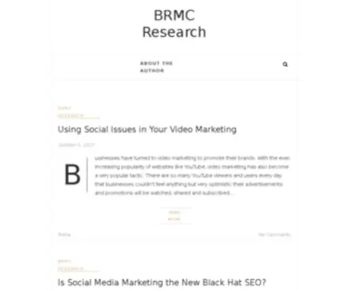 BMRC-Research.com(BMRC Research) Screenshot