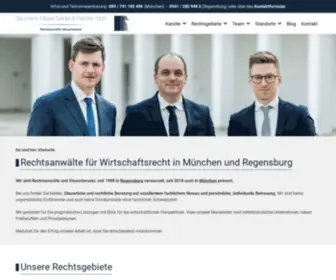 BMS-Rechtsanwaelte.de(Rechtsanwälte für Wirtschaftsrecht in München und Regensburg) Screenshot